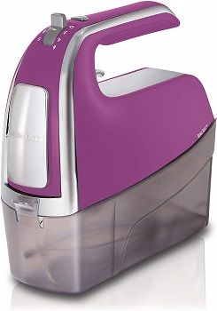 Purple Hamilton Beach 6-Speed Electric Hand Mixer